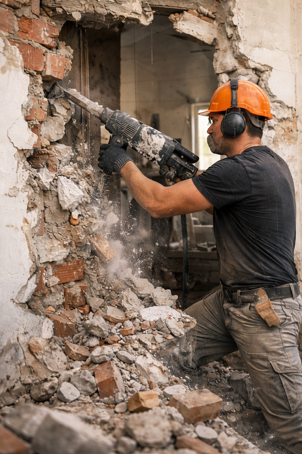 Демонтаж стены